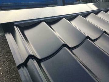 DAKPANPLATEN EN ACCESOIRES, Zwart, Nieuw, 15 m² of meer, Metaal