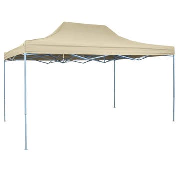 vidaXL Vouwtent pop-up 3x4,5 m crèmewit, Verzenden, Nieuw
