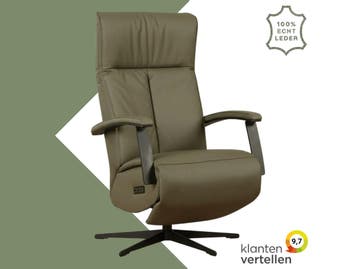 Leren sta-op-stoel Pure - Toledo Olive (olijf/groen) -, Bohemian, Industrieel, Modern, Scandinavisch, Nieuw, Ophalen of Verzenden