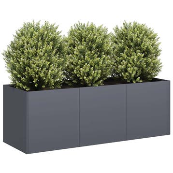 vidaXL Plantenbak Antraciet 120x40x40 cm Koudgewalst Staal, Verzenden, Nieuw, Metaal