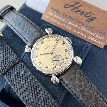 Hertig - Certina - Tuxedo Fancy Lugs - Zonder minimumprijs, Nieuw