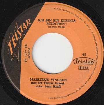 vinyl single 7 inch - Marliesje Vincken - Ich Bin Ein Kle..., Cd's en Dvd's, Verzenden, Zo goed als nieuw, 7 inch, Overige genres