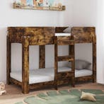 vidaXL Bunk Bed voor Kinderen Gerookt eiken 80 x 160 cm, Verzenden, Nieuw, Bruin, Hout