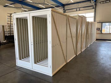 Dubbele tuindeuren hardhout | Mega Voorraad | Vanaf 1510, Deurkozijn, Nieuw, Ophalen of Verzenden, 150 tot 225 cm