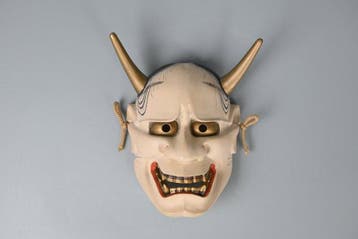 Noh masker - Hout (Zonder minimumprijs)