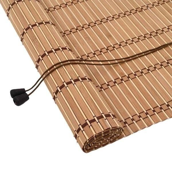 Raambekleding Bamboe 120x220cm | Laatste Stuk!, Huis en Inrichting, Stoffering | Gordijnen en Lamellen, Bruin, Zo goed als nieuw