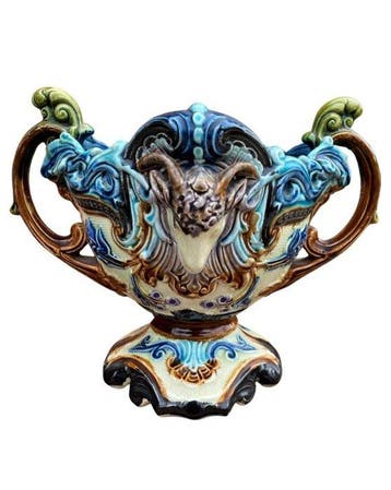 Jardinière - Aardewerk - Majolique, 19e