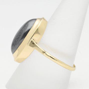 Ring - 14 karaat Geel goud - Hematiet, Nieuw