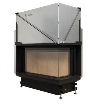 Inbouw Houtkachel Quattro 90 Rechts Glas Premium Edition, Nieuw