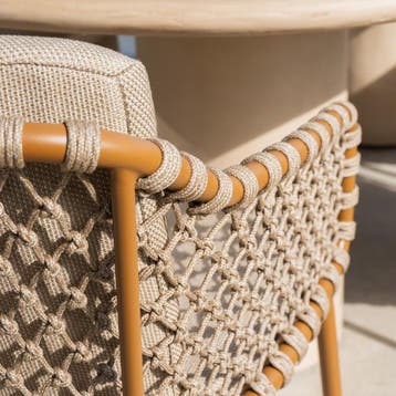 Hampton Martinique dining tuinset 160xH75 cm rond 7 delig, Ophalen of Verzenden, Nieuw