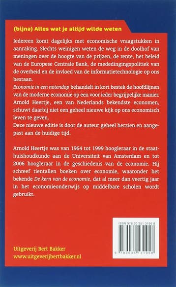 Economie in een notendop 9789035131958 A. Heertje, Verzenden, Gelezen, A. Heertje