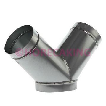 Y-STUK GALVA 45 GRADEN 180 MM, Verzenden