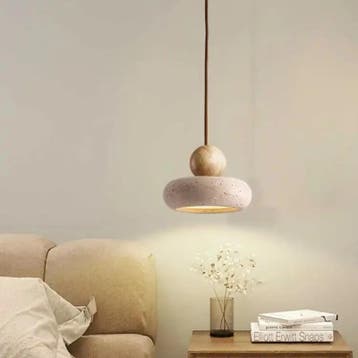 Vintage Hanglamp Gele Agaatsteen – Sfeervolle Verlichting, Verzenden, Nieuw