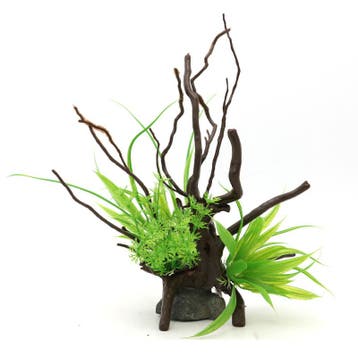 Kunstplanten op hout OS-213 - aquarium decoratie, Ophalen of Verzenden, Nieuw