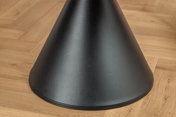 Eettafel SIGNATURE 135 cm rond, zwart metalen frame met wit, Ophalen of Verzenden, Nieuw