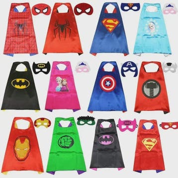 Superheld Cape en Masker Set - Kinderen Cosplay Verkleedkost, Verzenden, Nieuw