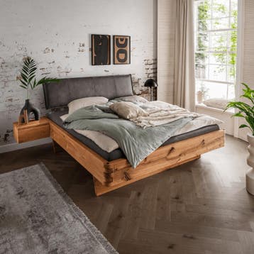 Van Schaik Pryor Massief Eiken Balkenbed met Bedlades - 200, Nieuw