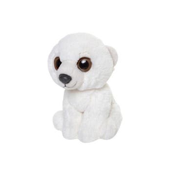 Pluche ijsbeer knuffel - 13 cm - zacht cadeau - knuffeldier, Verzenden, Nieuw