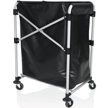 Linnenwagen | Ijzer/PVC | Inklapbaar | Incl. Waszak | Wielen, Verzenden, Nieuw in verpakking
