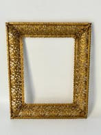 Miroir / cadre photo en laiton doré – Style Louis XV /