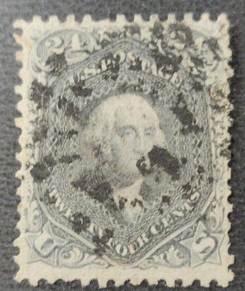 Noord Amerika 1861/1866 - Prachtige zeldzame postzegel in, Gestempeld
