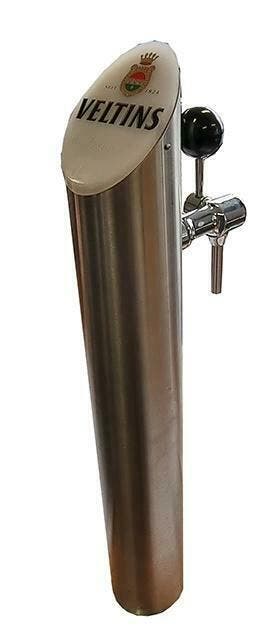 Occasion - tapzuil 1 kraans Veltins geborsteld rvs, Verzenden