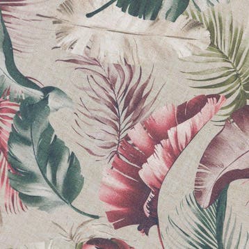 BA212 - Stof Foglie Tropicali – Hoogwaardige Linnenblend