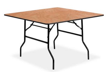 Vierkante klaptafel 140×140cm | houten blad, Ophalen of Verzenden, Nieuw, Vierkant, Kunststof