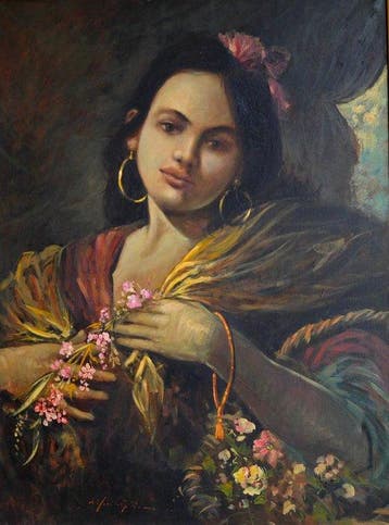 École européenne (XX) - La jeune fille aux fleurs