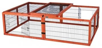 Konijnenren Trixie Natura – Houten Buitenren met Dak voor., Verzenden, Nieuw, Overige typen