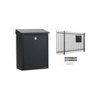 Hekbrievenbus Allux 200 - zwart, Tuin en Terras, Verzenden, Nieuw