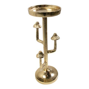 Kaarsen Standaard paddenstoel goud h30 d10cm, Huis en Inrichting, Verzenden, Nieuw