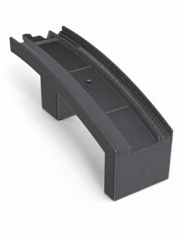 LEGO DUPLO Trein Rails Brug Onderdeel Kort - Donker Grijs, Verzenden, Zo goed als nieuw