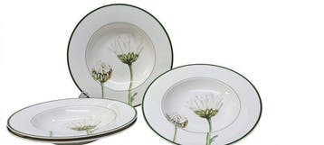 Villeroy & Boch - Bord (4) - Flora - Fijn porselein - Als