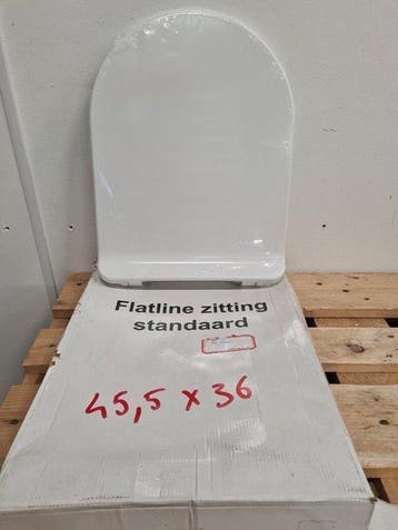 Closetzitting 45.5 x 36 cm wit softclose, Ophalen of Verzenden, Nieuw, Overige typen
