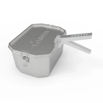 Skotti RVS Boks 2,5L – Jouw Veelzijdige Outdoor Pan &amp;, Ophalen of Verzenden, Nieuw