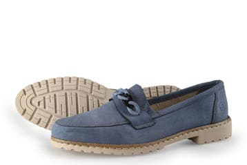 Rieker Instappers in maat 41 Blauw, Instappers, Zo goed als nieuw, Rieker, Verzenden