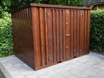 (Zee)container 10ft gekleurd | Houtlook | OP=OP, Doe-het-zelf en Verbouw