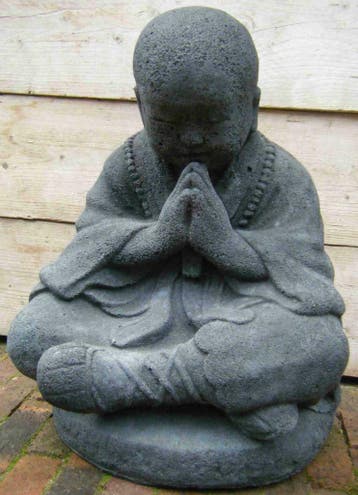 Boeddha beelden, lachende chinese buddha, lavasteen beeld, Ophalen of Verzenden, Nieuw, Steen, Boeddhabeeld