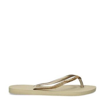 Havaianas Slim glitter II slippers voor dames in het Goud, Slippers, Overige kleuren, Verzenden, Nieuw