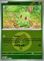 Chikorita 008/217 Reverse Holo energy Ascended Heroes, Ophalen of Verzenden, Nieuw, Losse kaart, Foil