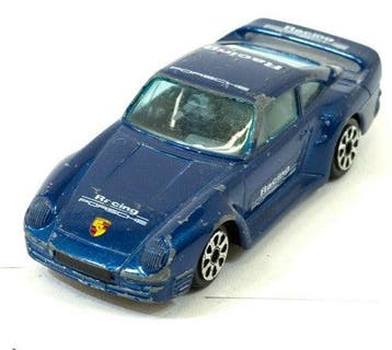 Vintage Burago Racing Porsche 959 modelauto 1:43, Verzenden, Gebruikt