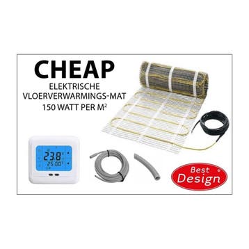 Vloerverwarming Best Design Cheap Elektrische, Doe-het-zelf en Verbouw, Verwarming en Radiatoren, Ophalen of Verzenden, Nieuw