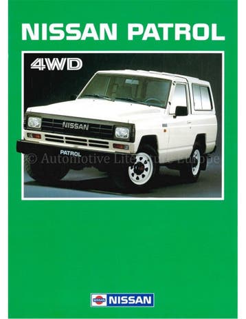 1987 NISSAN PATROL 4WD BROCHURE NEDERLANDS, Nieuw, Nissan, Author