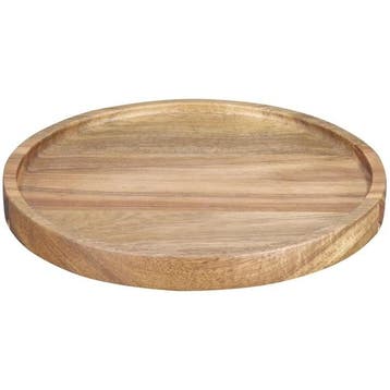 Serveerplank | Acaciahout | Per Stuk | Ø200x20(h)mm Olympia, Verzenden, Nieuw in verpakking