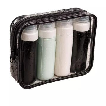 Trizand travel cosmetic bag – navulbare reisflesjes + tra., Ophalen of Verzenden, Nieuw