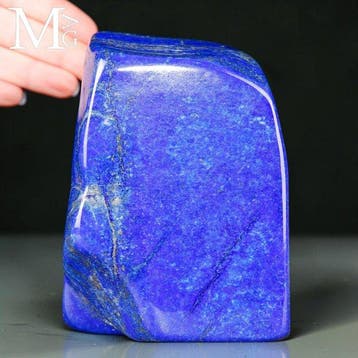 Extra Kwaliteit Afghaanse lapis lazuli plak - Natuurlijk