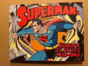 Superman - Krantenstrips in Kleur - 1939-1943 - ENGELS, Verzenden, Superheld, Zo goed als nieuw, Boek of Spel