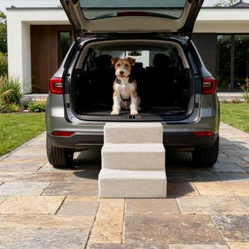 Huisdiertrap Paw Path met pluche bekleding 37 x 45 x 34,5 cm, Verzenden, Nieuw