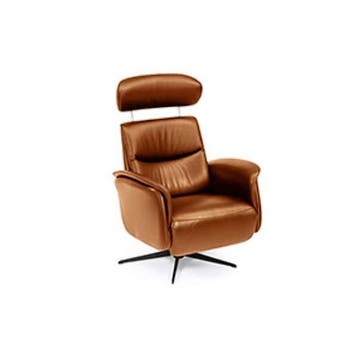 Relaxfauteuil Ijmuiden - relaxfauteuils - Cognac, Huis en Inrichting, Nieuw, Stof